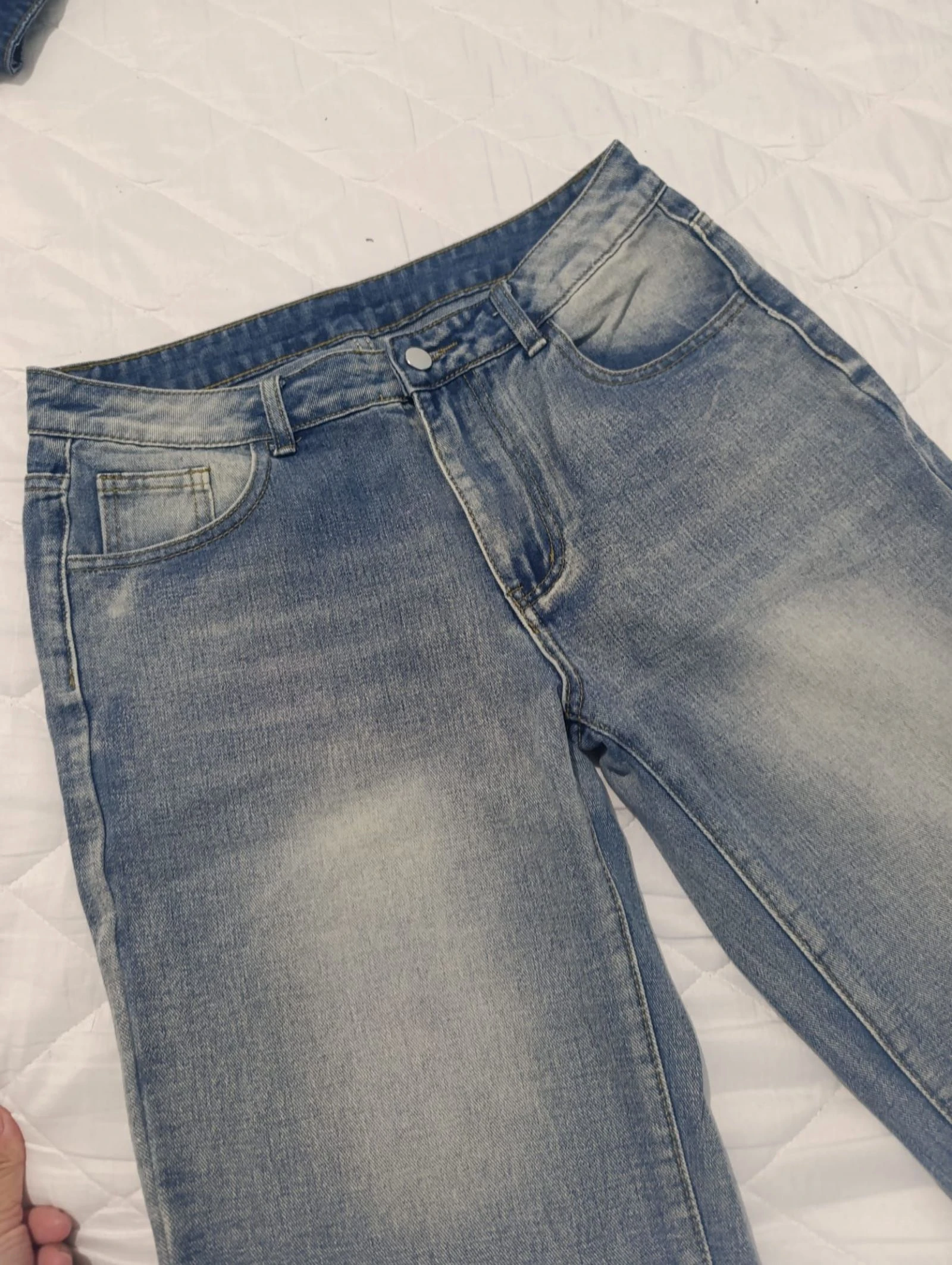 Jeans Short bermudas largas até o joelho tamanho M – photo 5